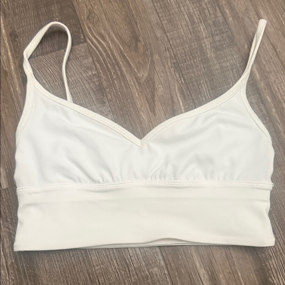 Lululemon White Sports Bra Size 4